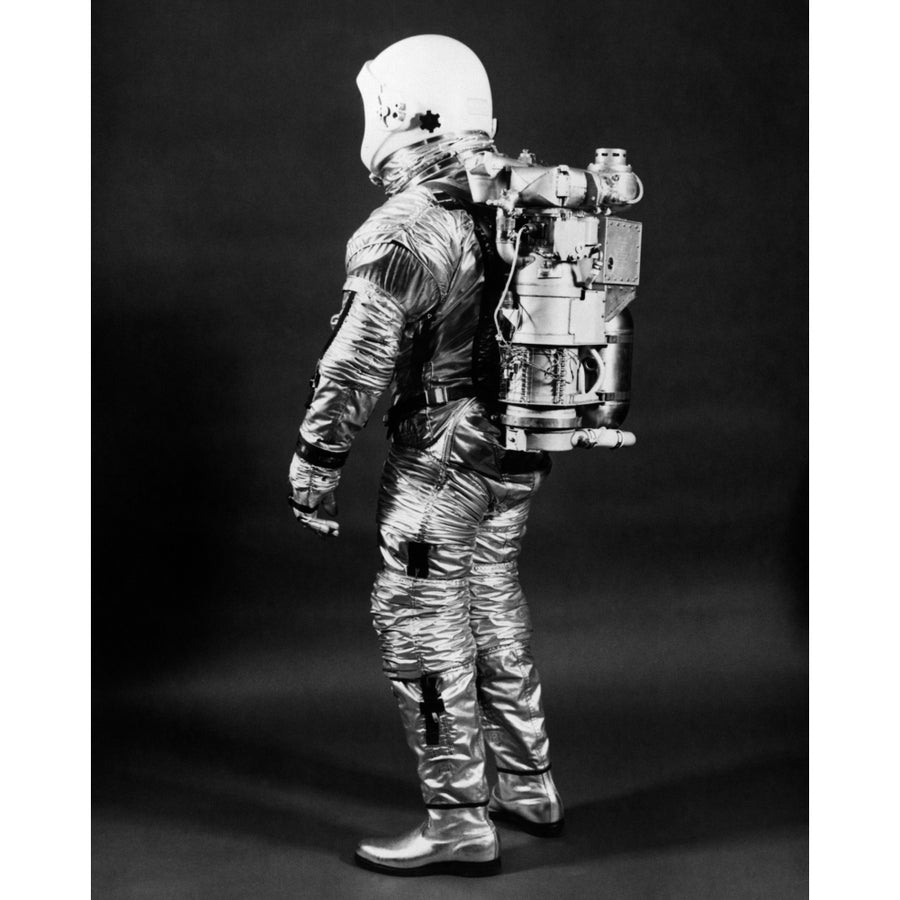 1960s Side View Of Astronaut Wearing Helmet Nasa Space Suit Poster Print By Vintage Collection Image 1