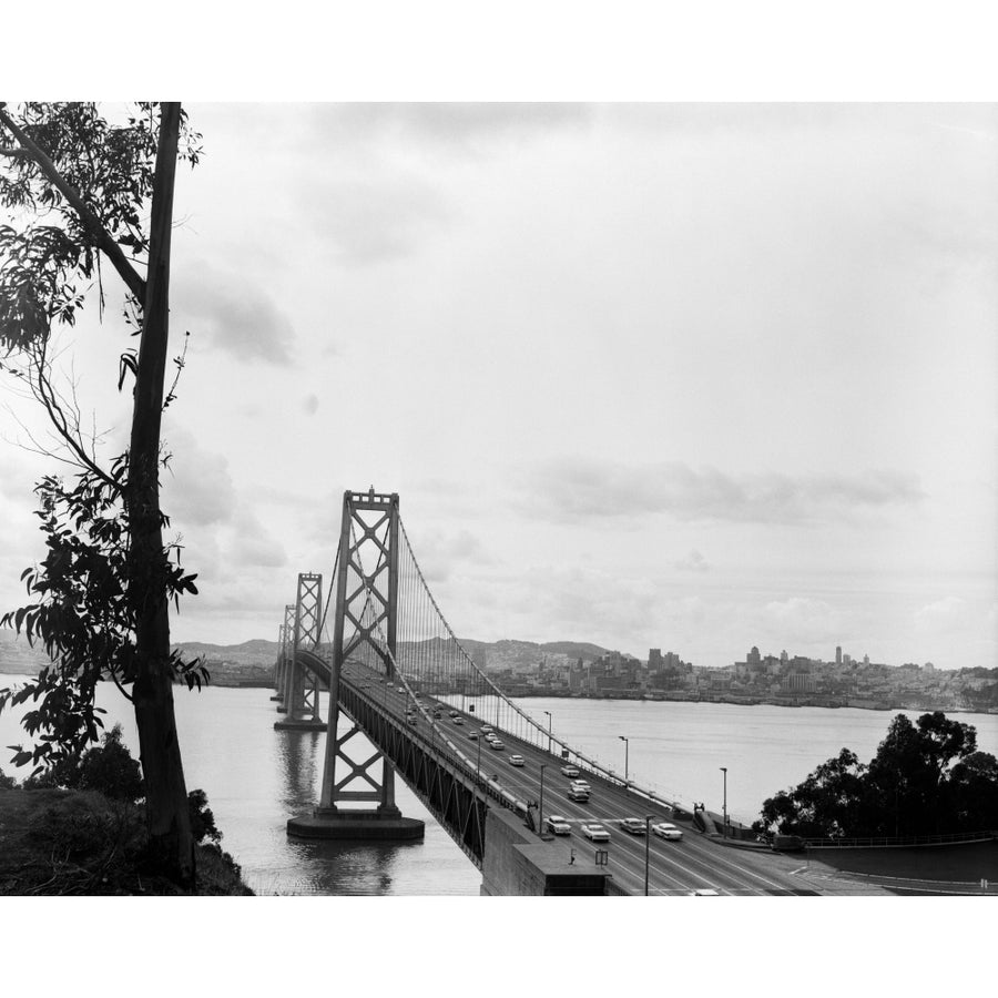 1950s Oakland Bay Bridge San Francisco California Poster Print By Vintage Collection Image 1