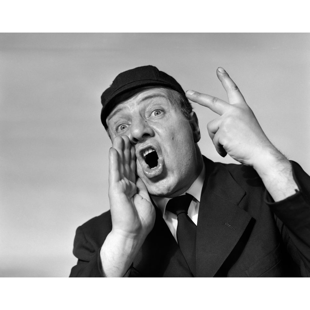 1950s Baseball Umpire Calling A Ball Or A Strike Or An Out Looking At Camera Print By Vintage Collection Image 1