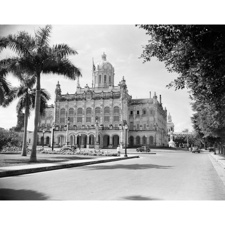 1930s-1940s The Presidential Palace Havana Cuba Poster Print By Vintage Collection Image 1