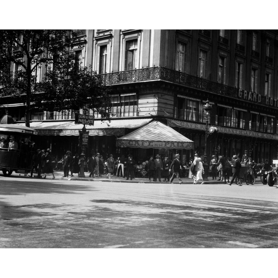 1920s Cafe De La Paix In The Grand Hotel Paris France Poster Print By Vintage Collection Image 1