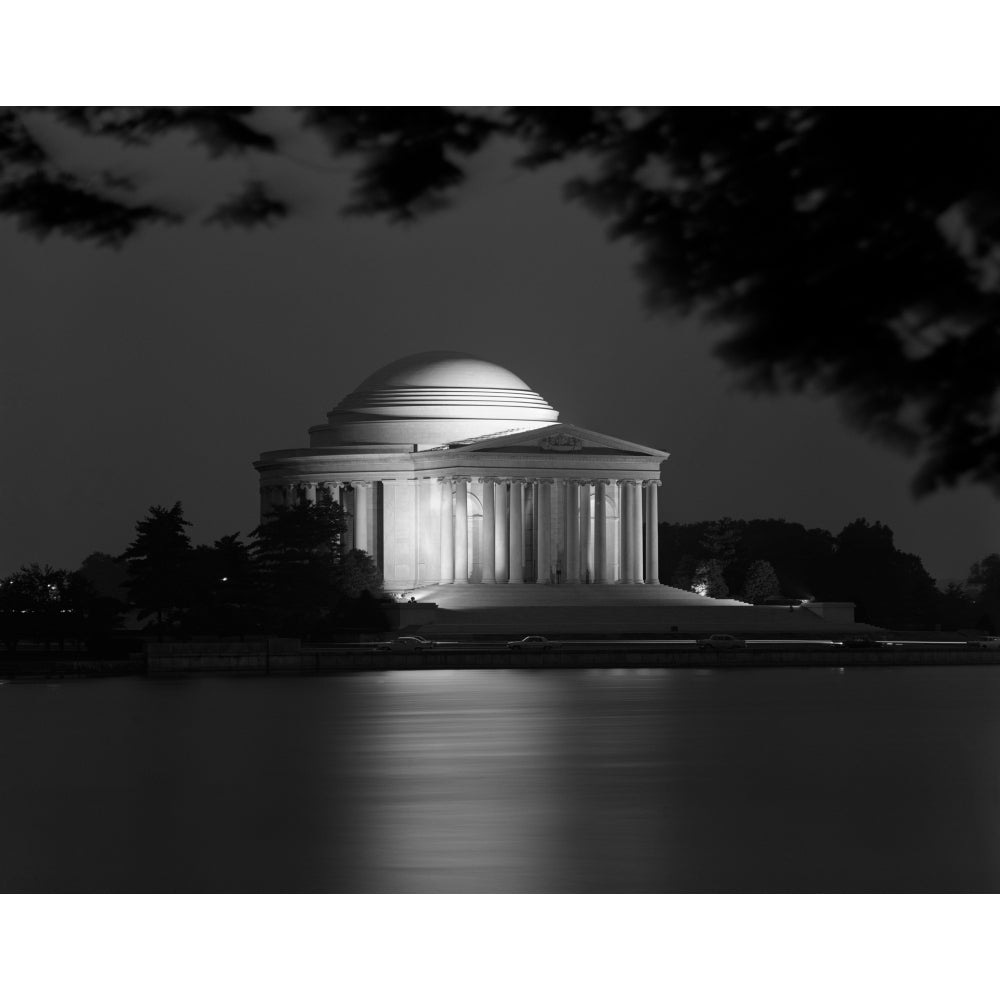 1960s Washington Dc Jefferson Memorial At Night Poster Print By Vintage Collection Image 1