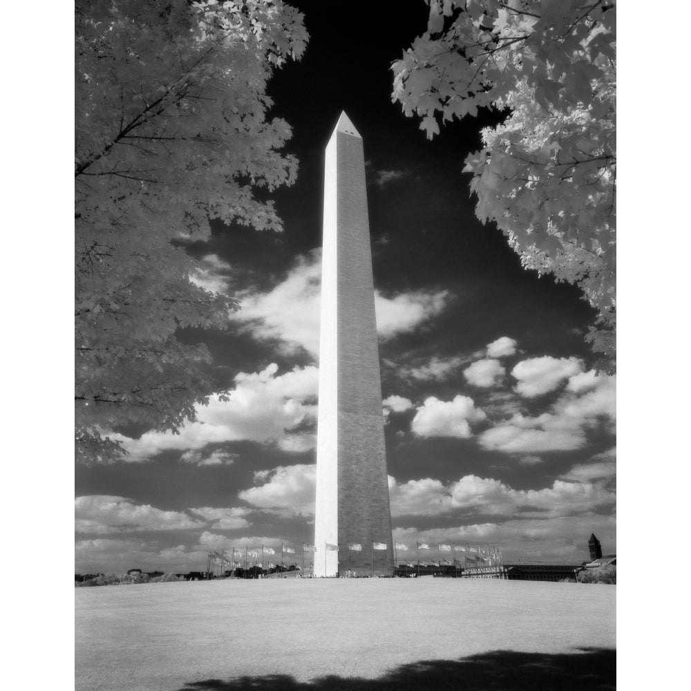 Infrared Photograph Of Washington Monument Washington Dc Usa Poster Print By Vintage Collection Image 1