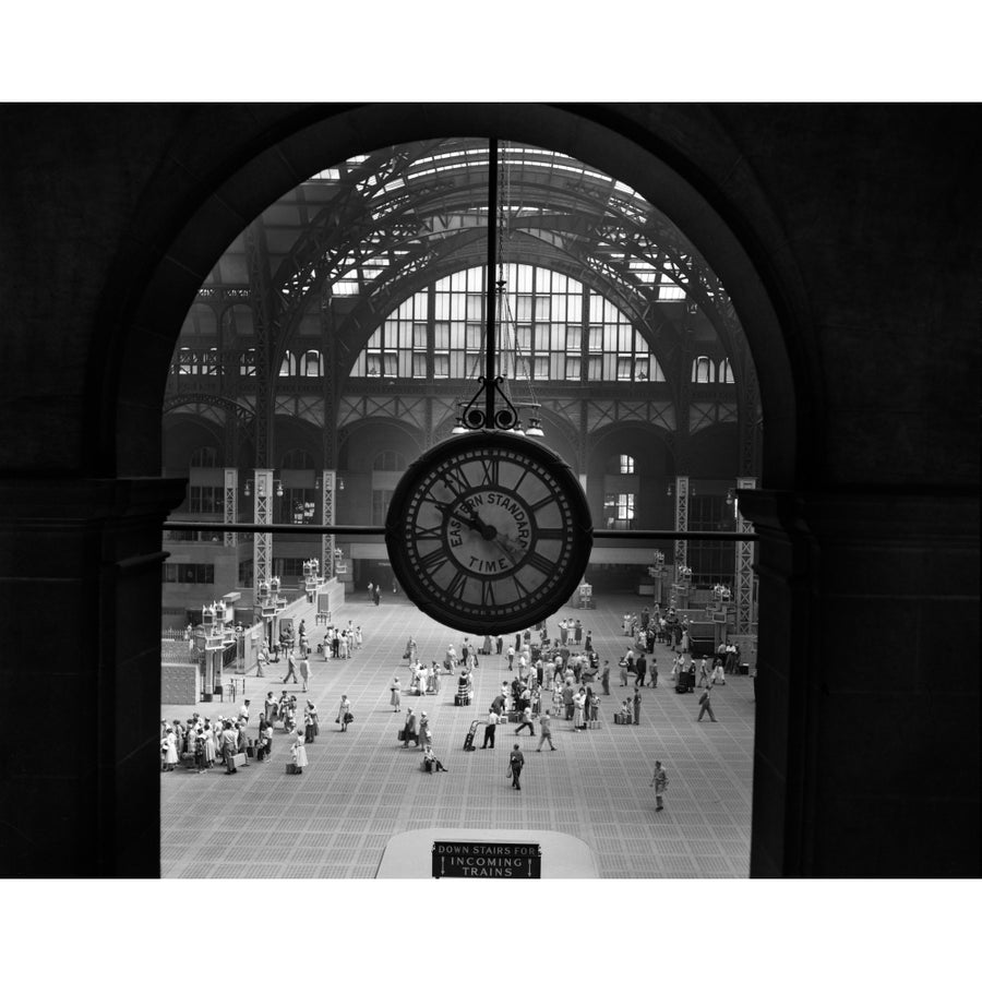 1950s Pennsylvania Station Clock York City Building Demolished In 1966 Nyc Ny Usa Print By Vintage Collection Image 1