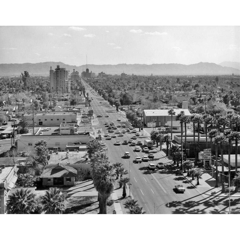 1960s Downtown Phoenix Arizona Usa Poster Print By Vintage Collection Image 1