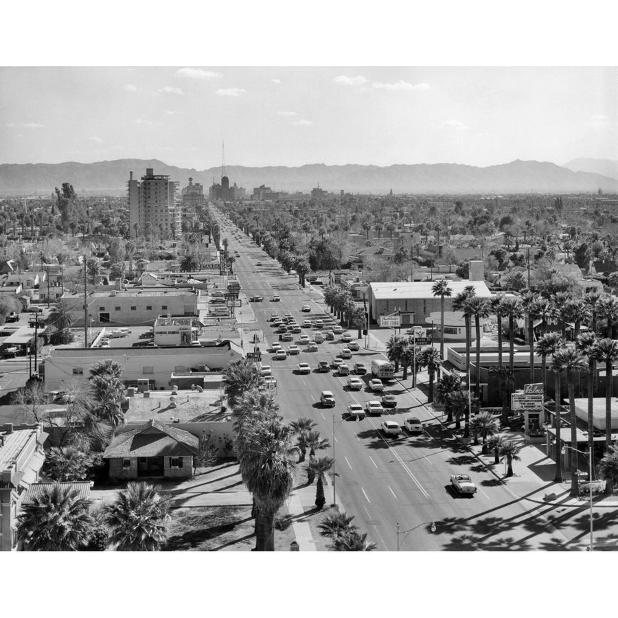 1960s Downtown Phoenix Arizona Usa Poster Print By Vintage Collection Image 1