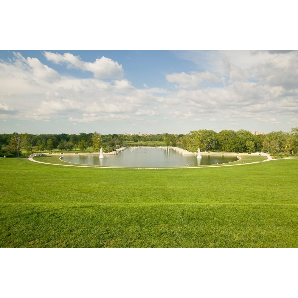 Grand Basin looking from top of Art Hill in Forest Park St. Louis Missouri Poster Print by Panoramic Images Image 1