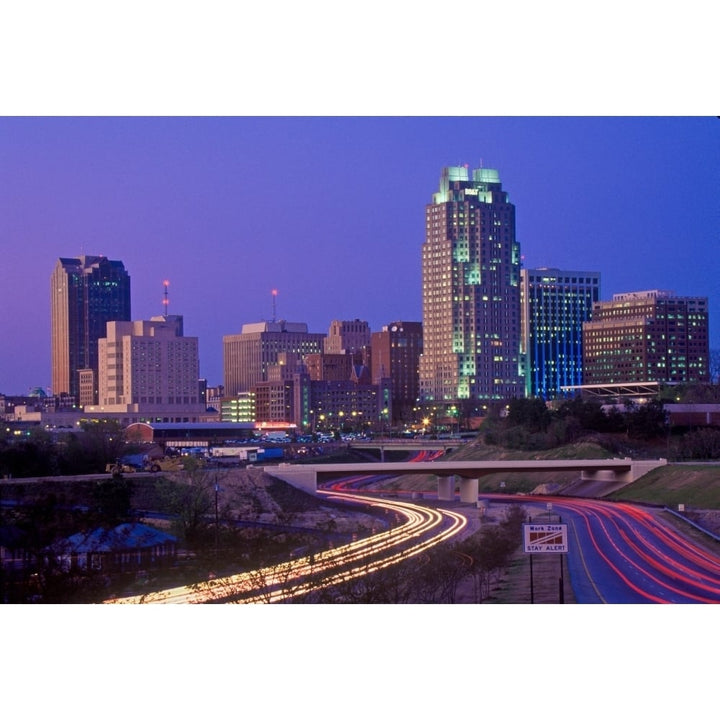 Skyline of Raleigh NC at night Poster Print by Panoramic Images Image 2