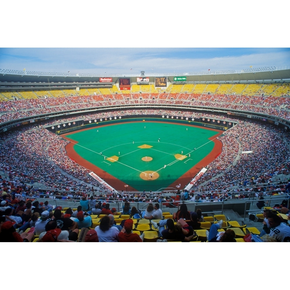 Veterans Stadium during Major League Baseball game between Phillies and Houston Astros Philadelphia PA Print by Image 1