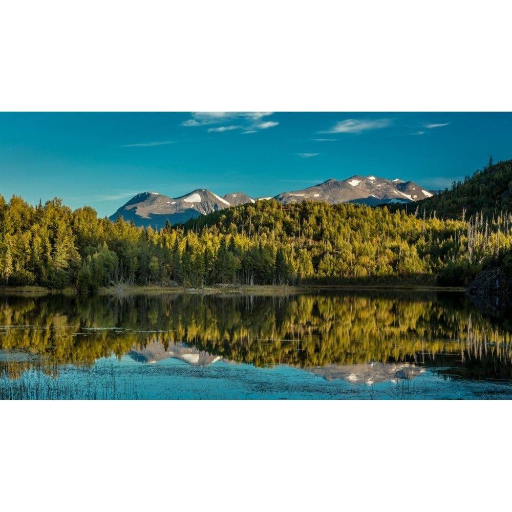 Scenic View Of The Kenai Mountains Reflected In Tern Lake During Fall On The Kenai Peninsula In Southcentral Alaska Image 2