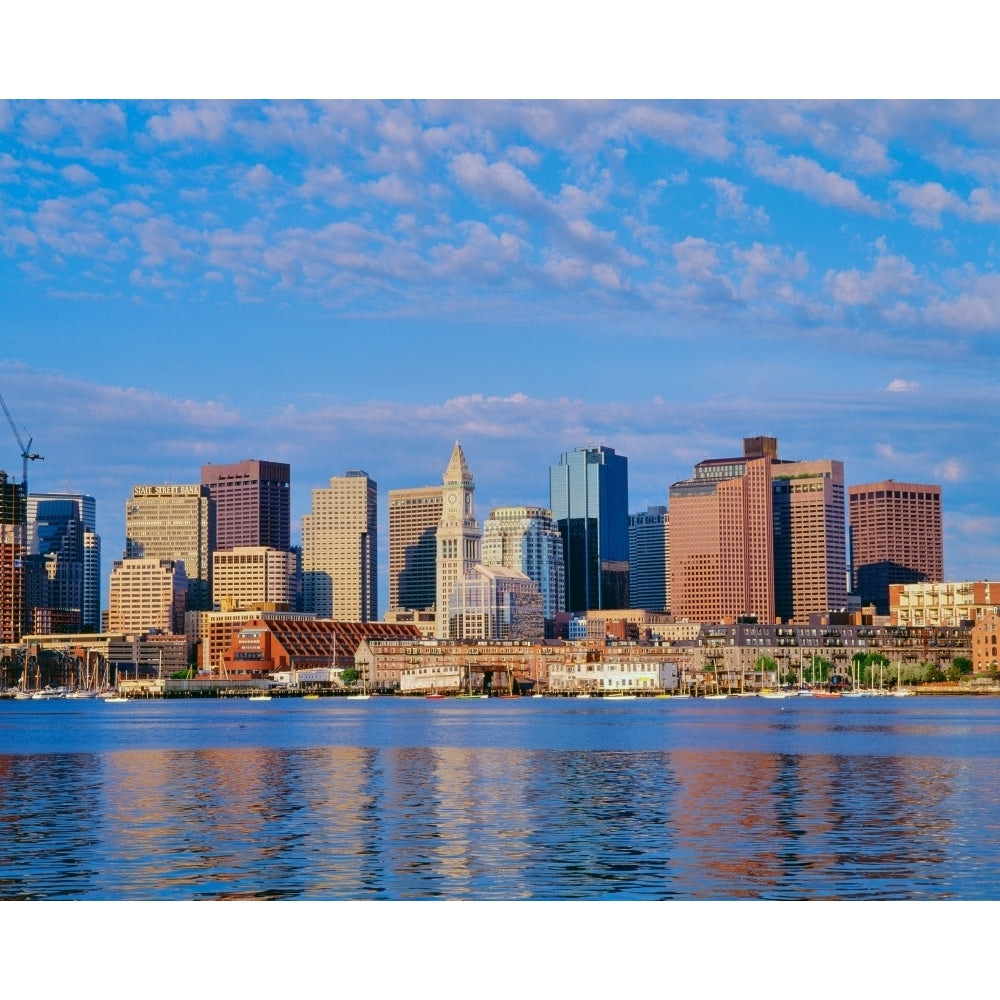 Boston Skyline and Harbor Massachusetts Poster Print by Panoramic Images Image 2