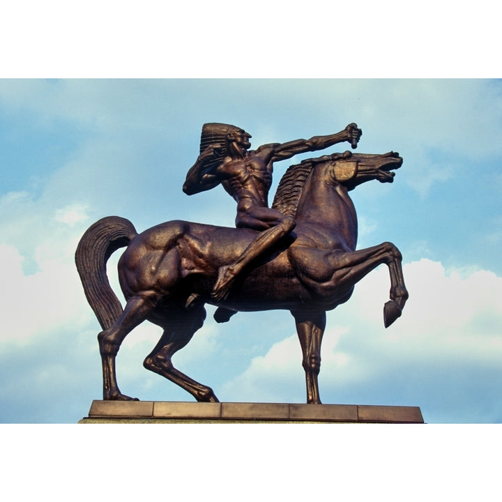 Statue of Indian on Horse Grant Park Chicago Illinois Poster Print by Panoramic Images Image 2