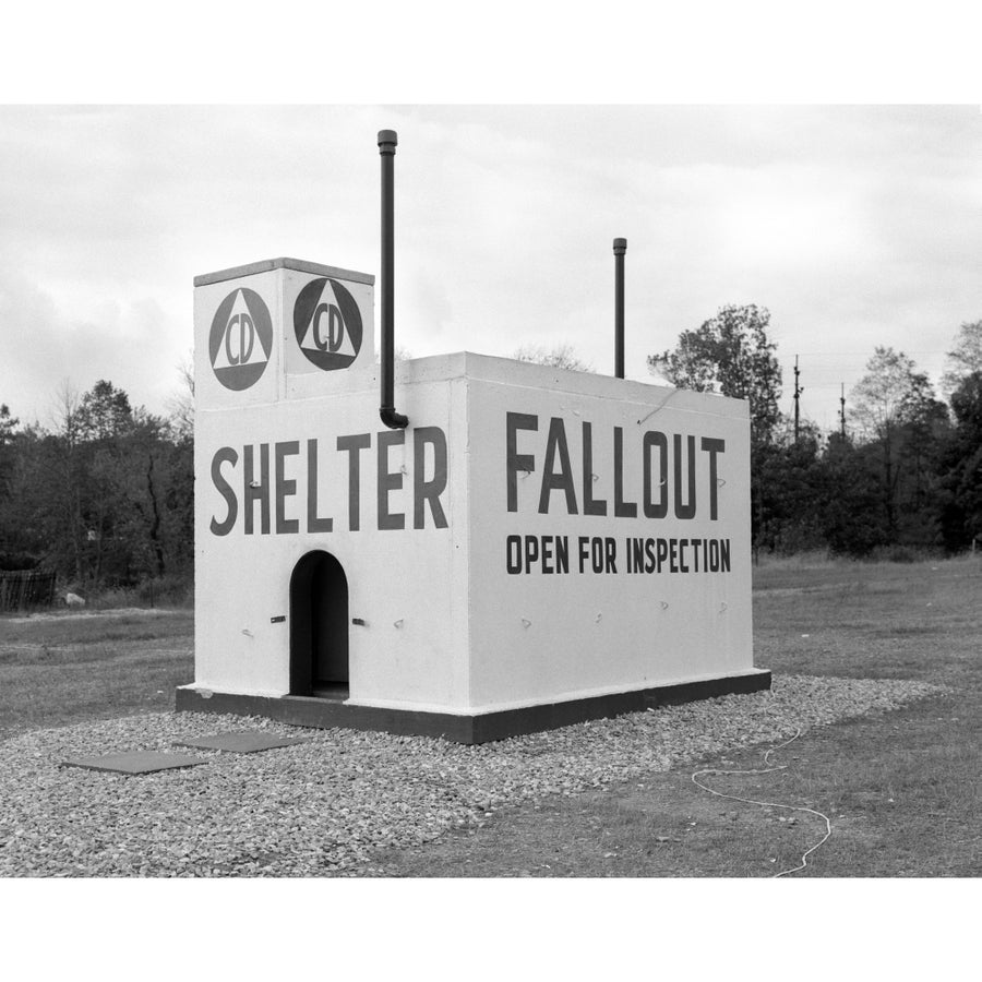 1950s Civil Defense Fallout Shelter Sample Open For Inspection Poster Print By Vintage Collection Image 1