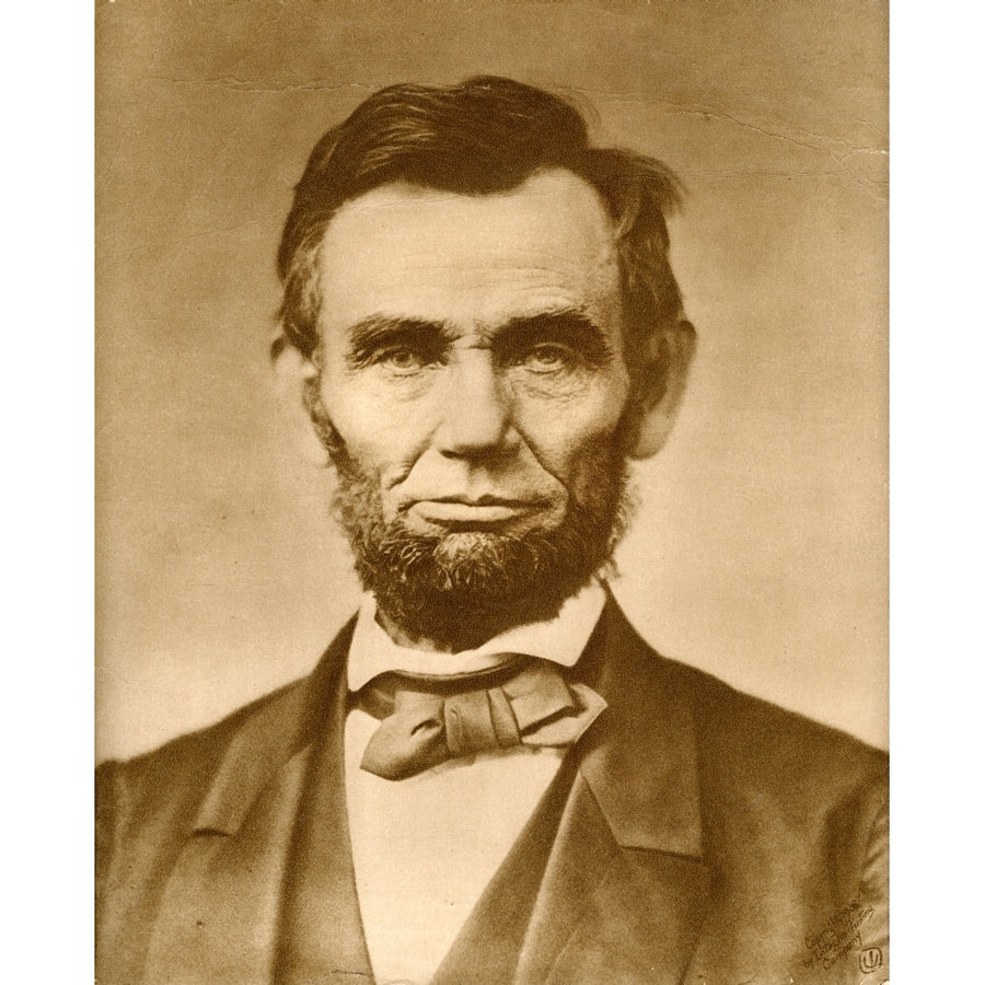 1860s-1800s November 1863 Photograph Portrait Of Abraham Lincoln By Gardner Poster Print By Vintage Collection Image 1