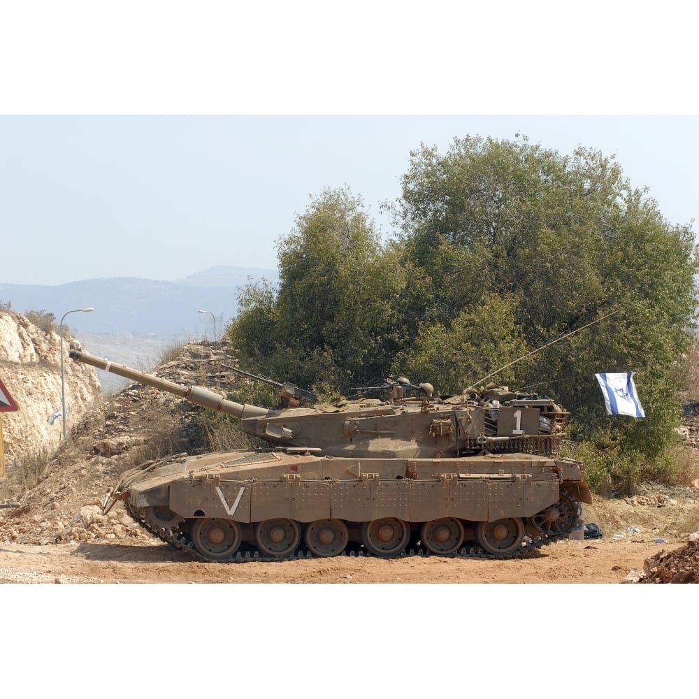 The Merkava Mark III-D main battle tank of the Israel Defense Force Poster Print Image 1