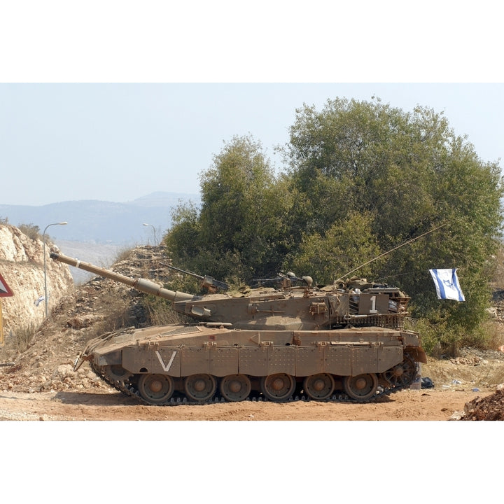 The Merkava Mark III-D main battle tank of the Israel Defense Force Poster Print Image 2