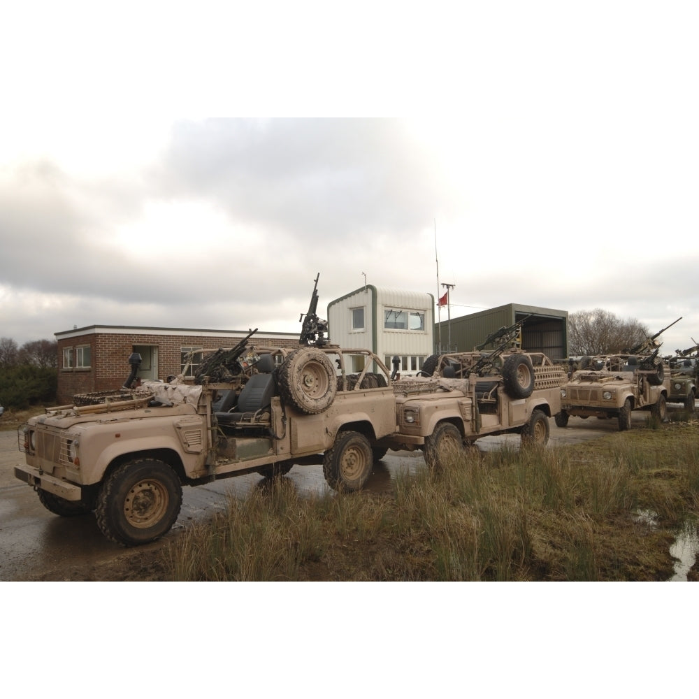 A Pink Panther Land Rover of the British Army Poster Print Image 1