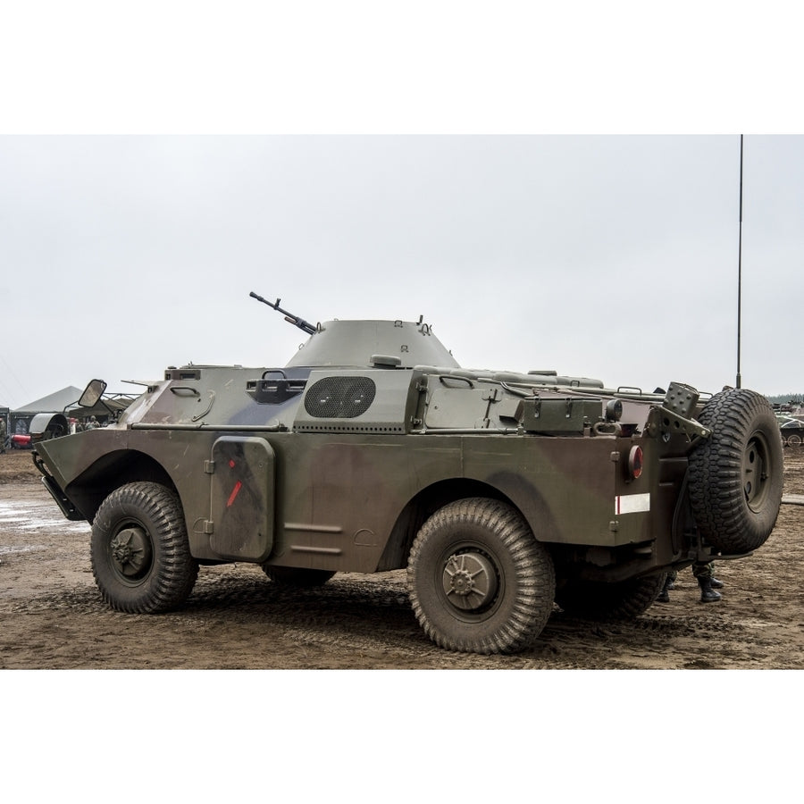 A Polish Army BRDM-2 combat reconnaissance vehicle Poster Print Image 1