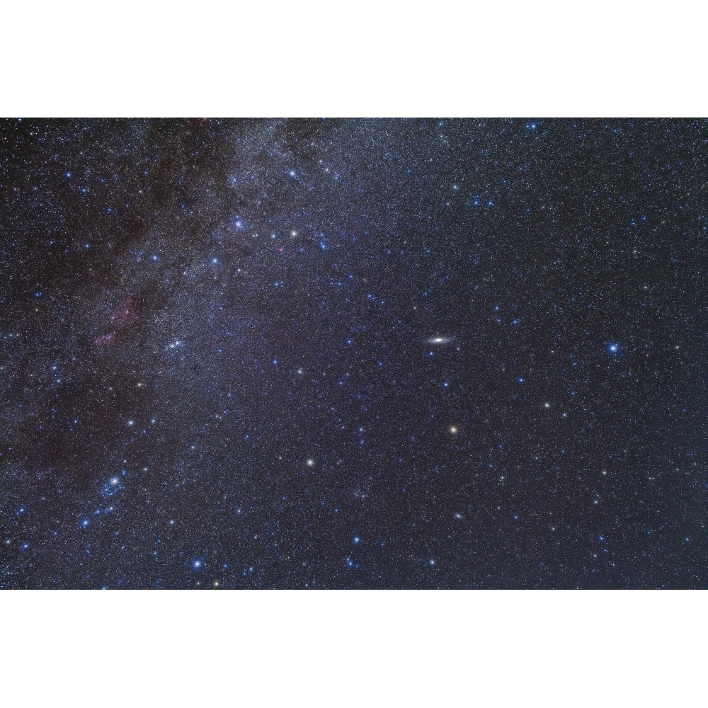 Cassiopeia Perseus and Andromeda area of the northern autumn sky Poster Print Image 1