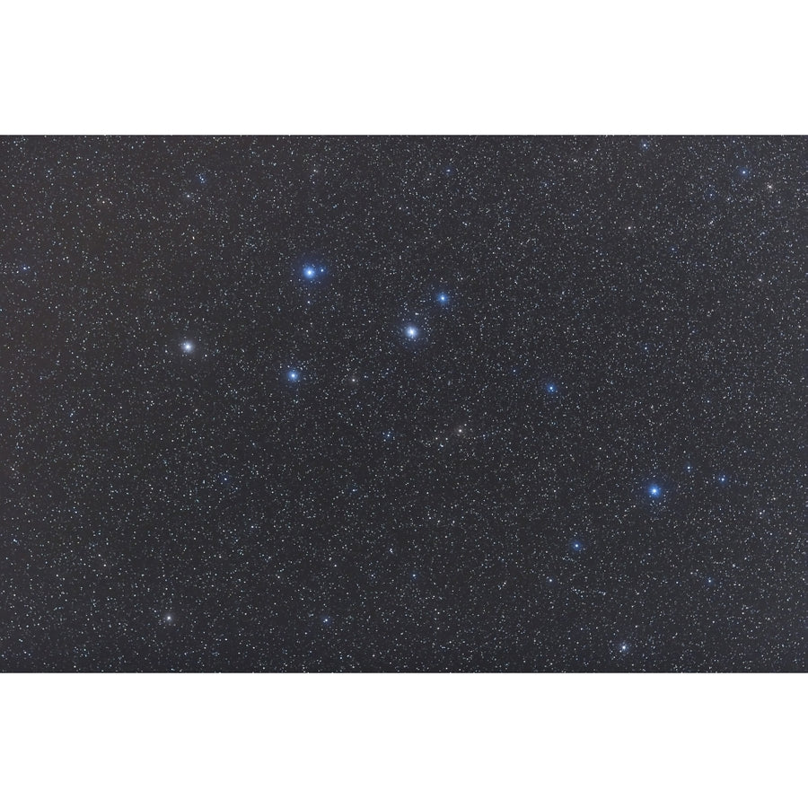 Delphinus constellation on a hazy night Poster Print Image 1