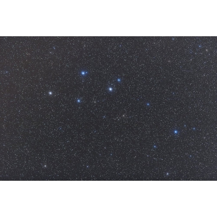 Delphinus constellation on a hazy night Poster Print Image 1