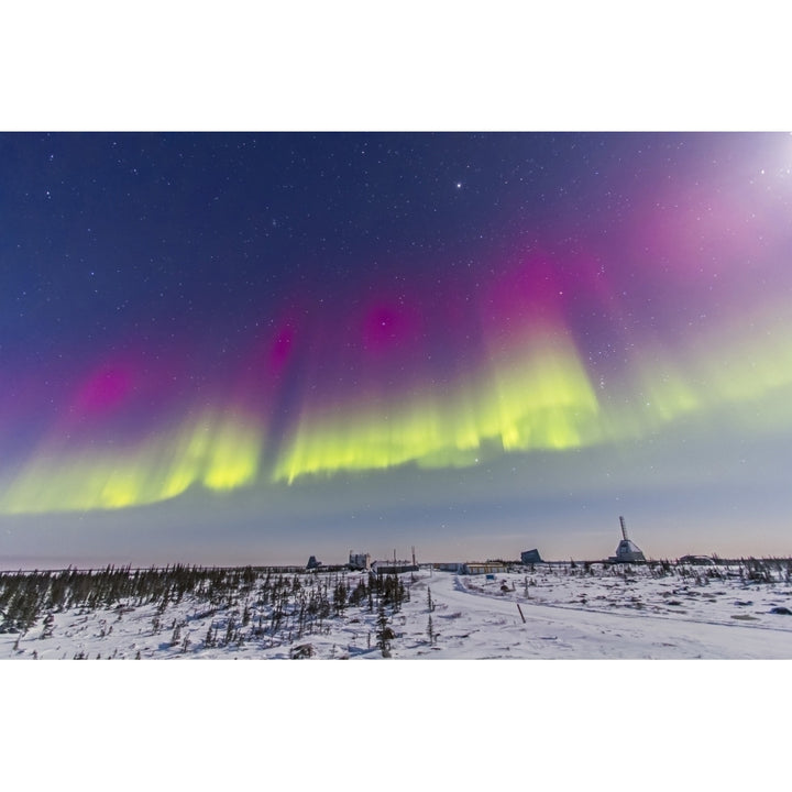 Aurora borealis seen from Churchill Manitoba Canada Poster Print Image 2