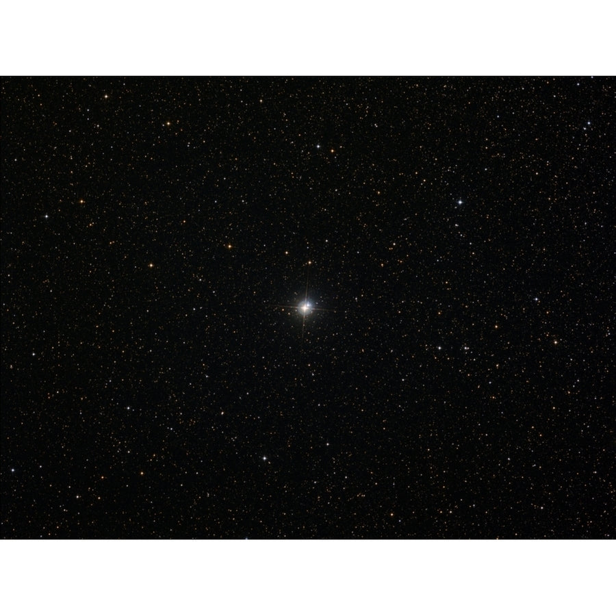 The double star Albireo in the constellation Cygnus Poster Print Image 1