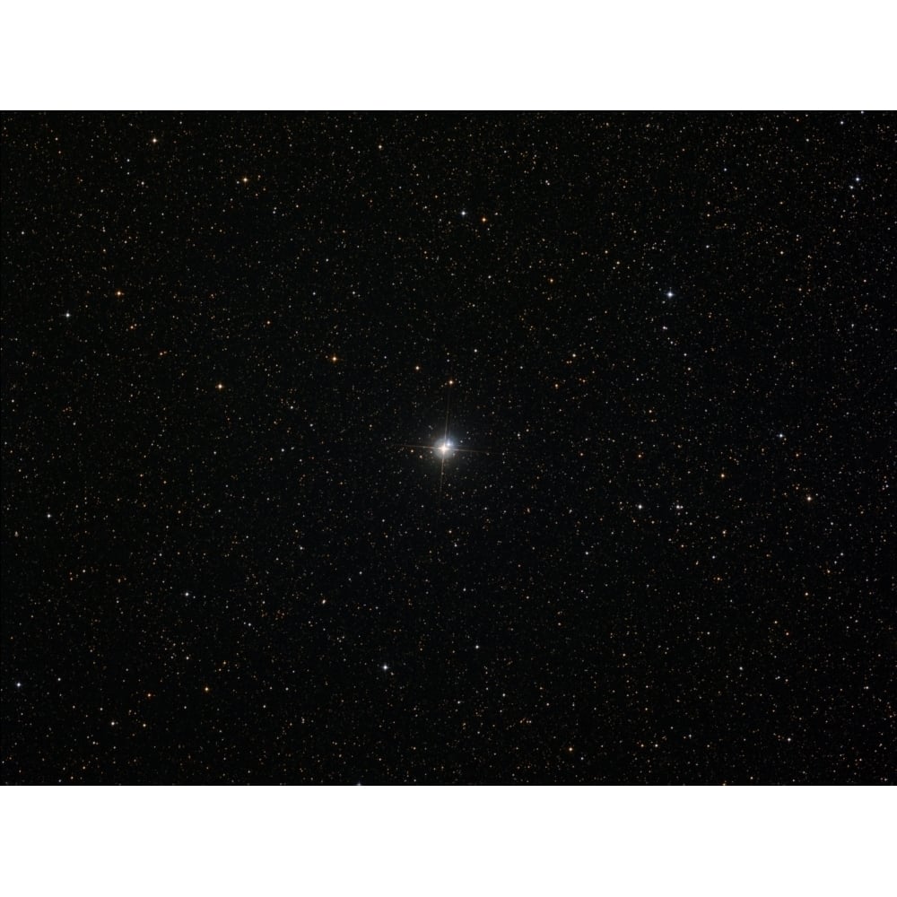 The double star Albireo in the constellation Cygnus Poster Print Image 1