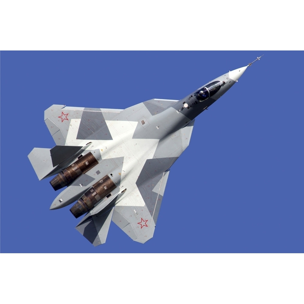 T-50 PAK-FA 051 BLUE fifth generation jet fighter of the Russian Air Force. Poster Print by Artem Alexandrovich/Stocktre Image 1