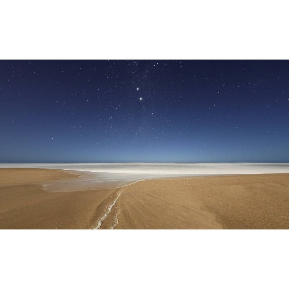 Alpha and Beta Centauri seen from the beach in Miramar Argentina Poster Print Image 1