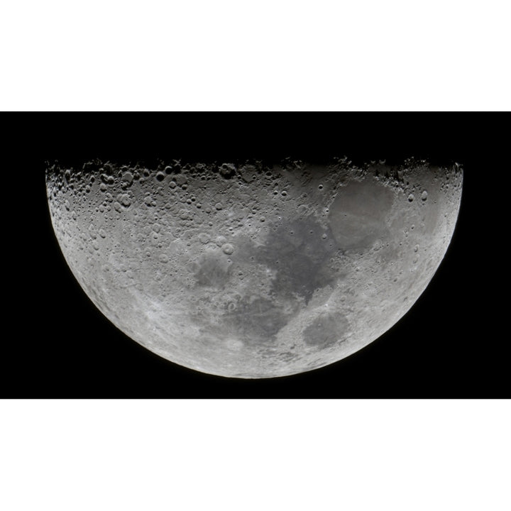 The feature known as Lunar-X visible on the moons surface Poster Print Image 2