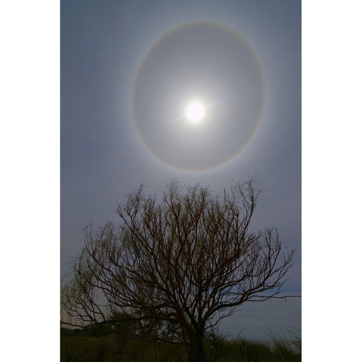 A 22 degrees halo around the 2013 supermoon Poster Print Image 2