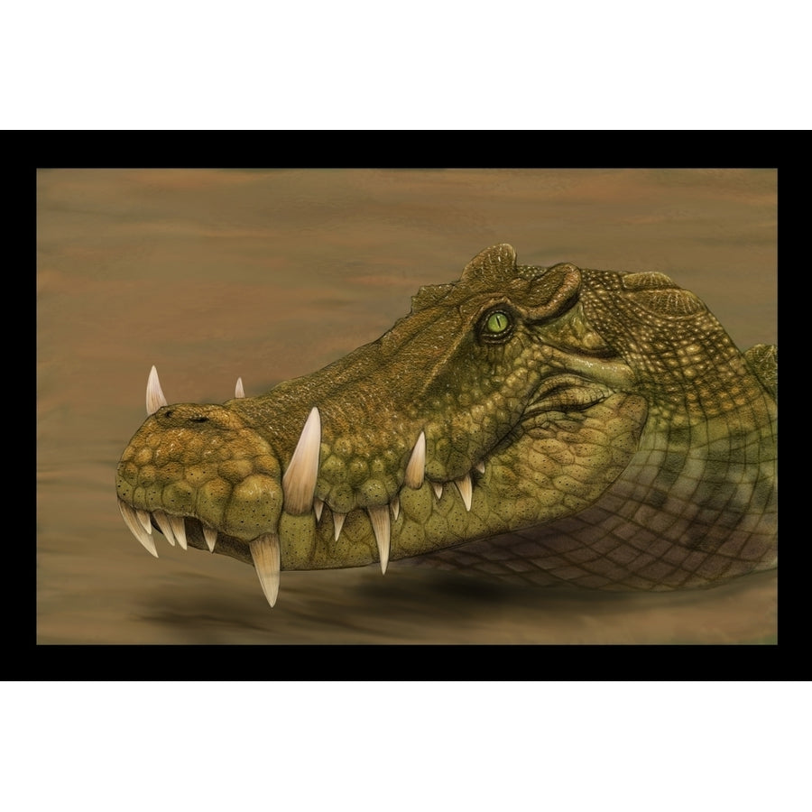 Kaprosuchus saharicus head detail Poster Print Image 1