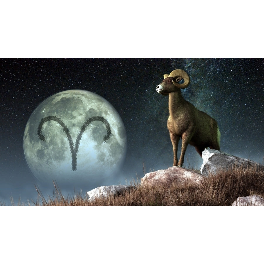 Aries is the first astrological sign of the Zodiac. Poster Print Image 1