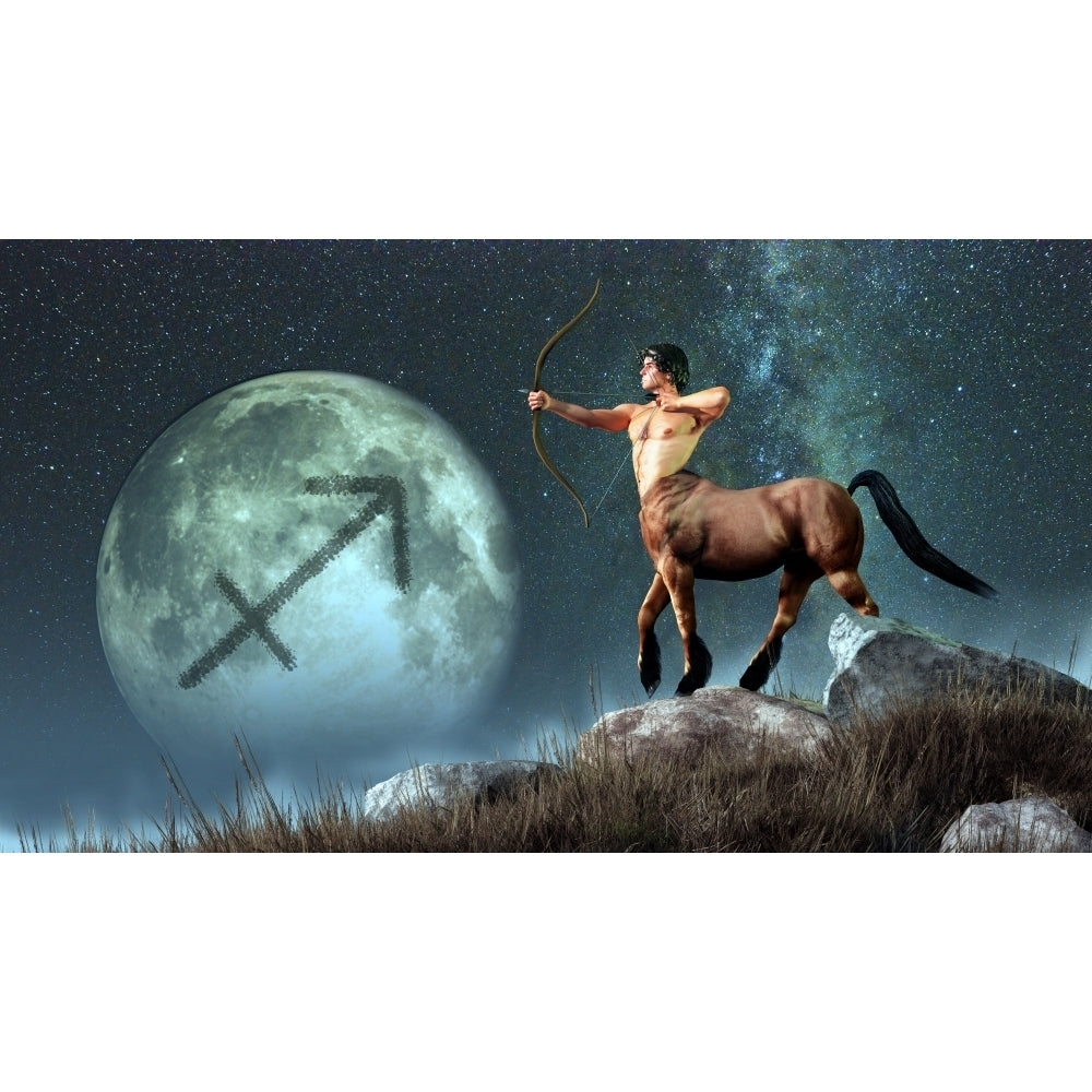 Sagittarius is the ninth astrological sign of the Zodiac. Poster Print Image 2