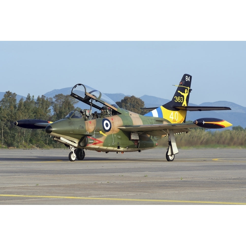 Hellenic Air Force T-2E Buckeye taxiing for a training mission in Kalamata Greece. Poster Print by Daniele Faccioli/Sto Image 1