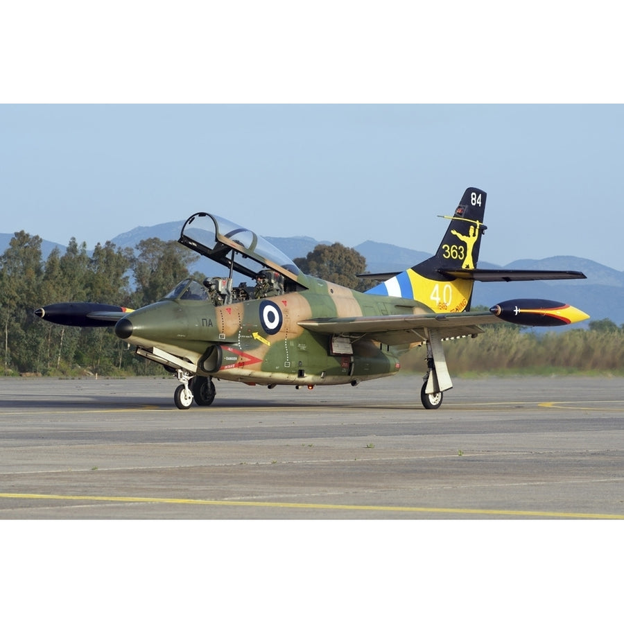 Hellenic Air Force T-2E Buckeye taxiing for a training mission in Kalamata Greece. Poster Print by Daniele Faccioli/Sto Image 1