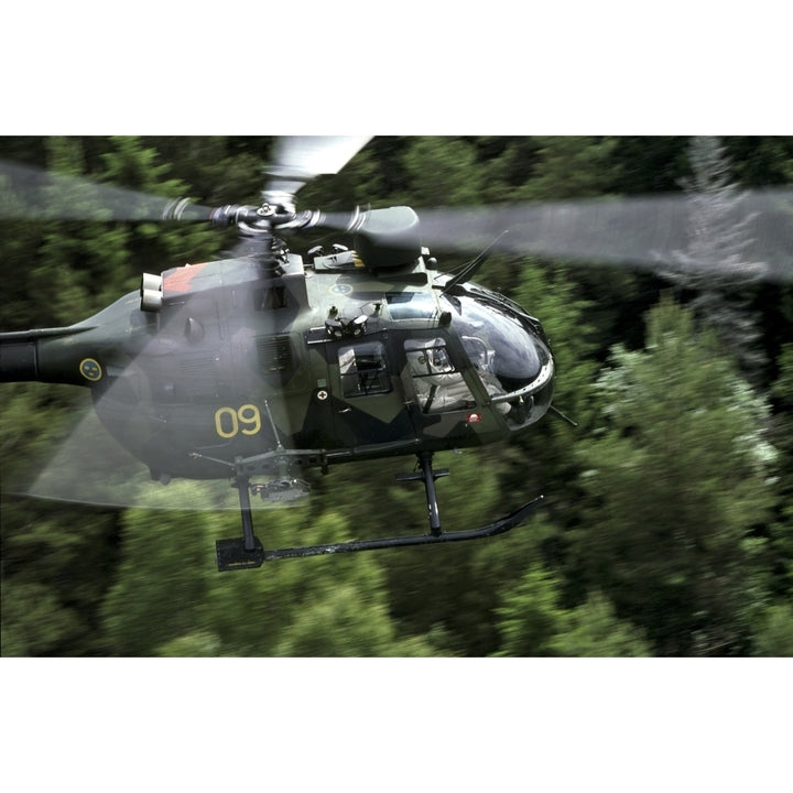 MBB Bo 105 helicopter of the Swedish Air Force Poster Print Image 1