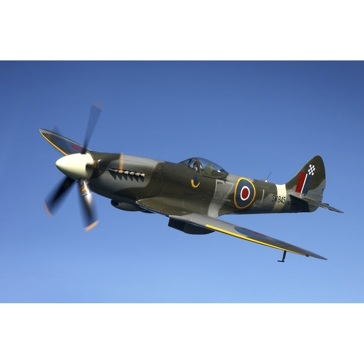 Supermarine Spitfire Mk. XVIII fighter warbird Poster Print Image 1