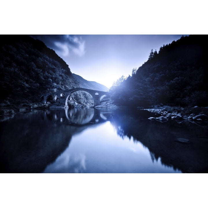 Dyavolski most arch bridge in the Rhodope Mountains Ardino Bulgaria Poster Print Image 1