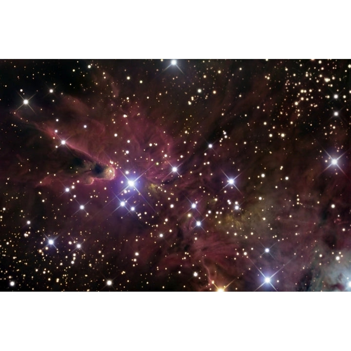 The Cone Nebula and Christmas Tree Cluster Poster Print Image 2