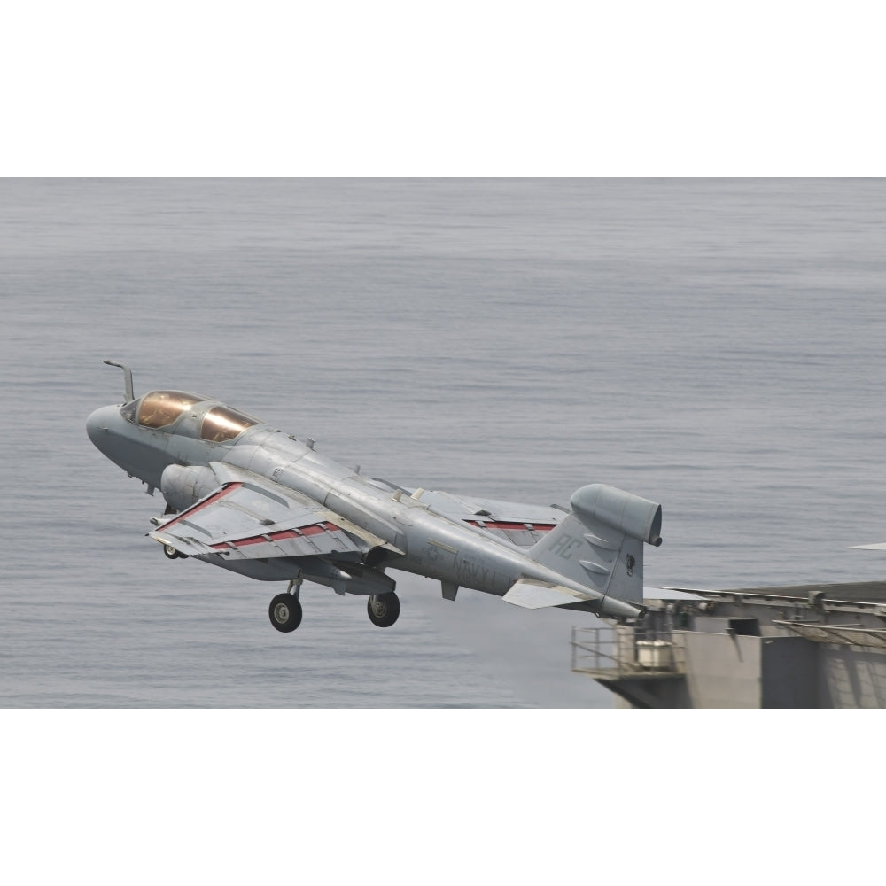 An EA-6B Prowler lifts off from the flight deck of USS Harry S. Truman Poster Print Image 2