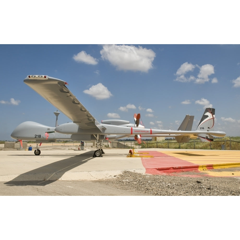 A Heron unmanned aerial vehicle of the Israeli Air Force Poster Print Image 1