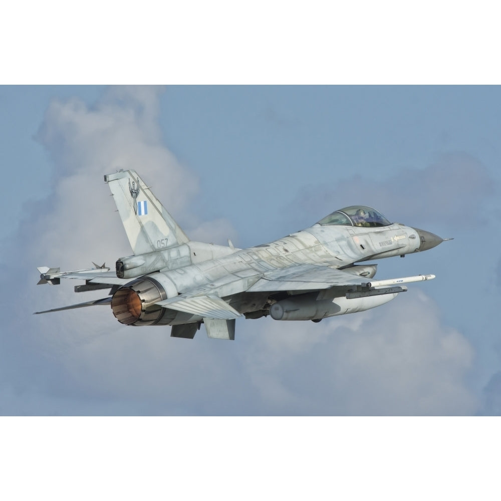 A Hellenic Air Force F-16 taking off Poster Print Image 2