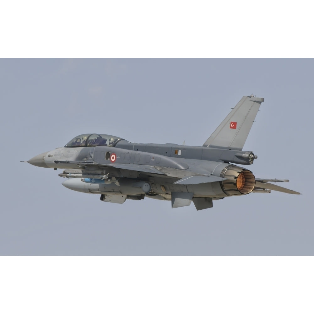 Turkish Air Force F-16 in flight over Turkey Poster Print Image 2