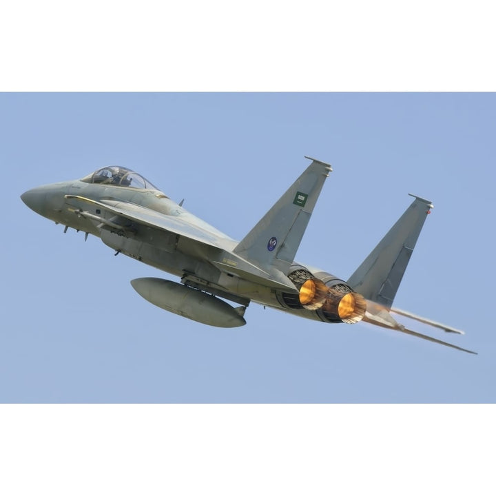 A Royal Saudi Air Force F-15C during Exercise Green Shield 2014 in France Poster Print Image 1