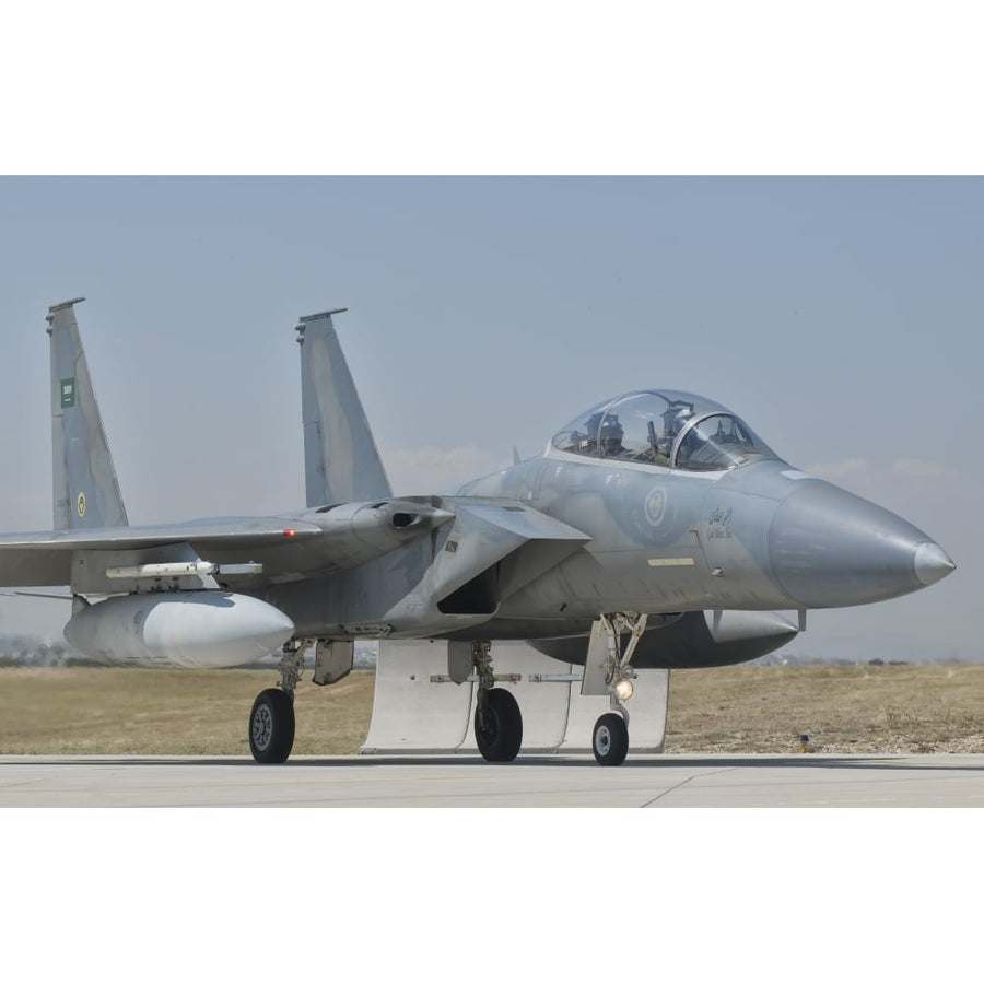 A Royal Saudi Air Force F-15 at Albacete Air Base Spain Poster Print Image 1