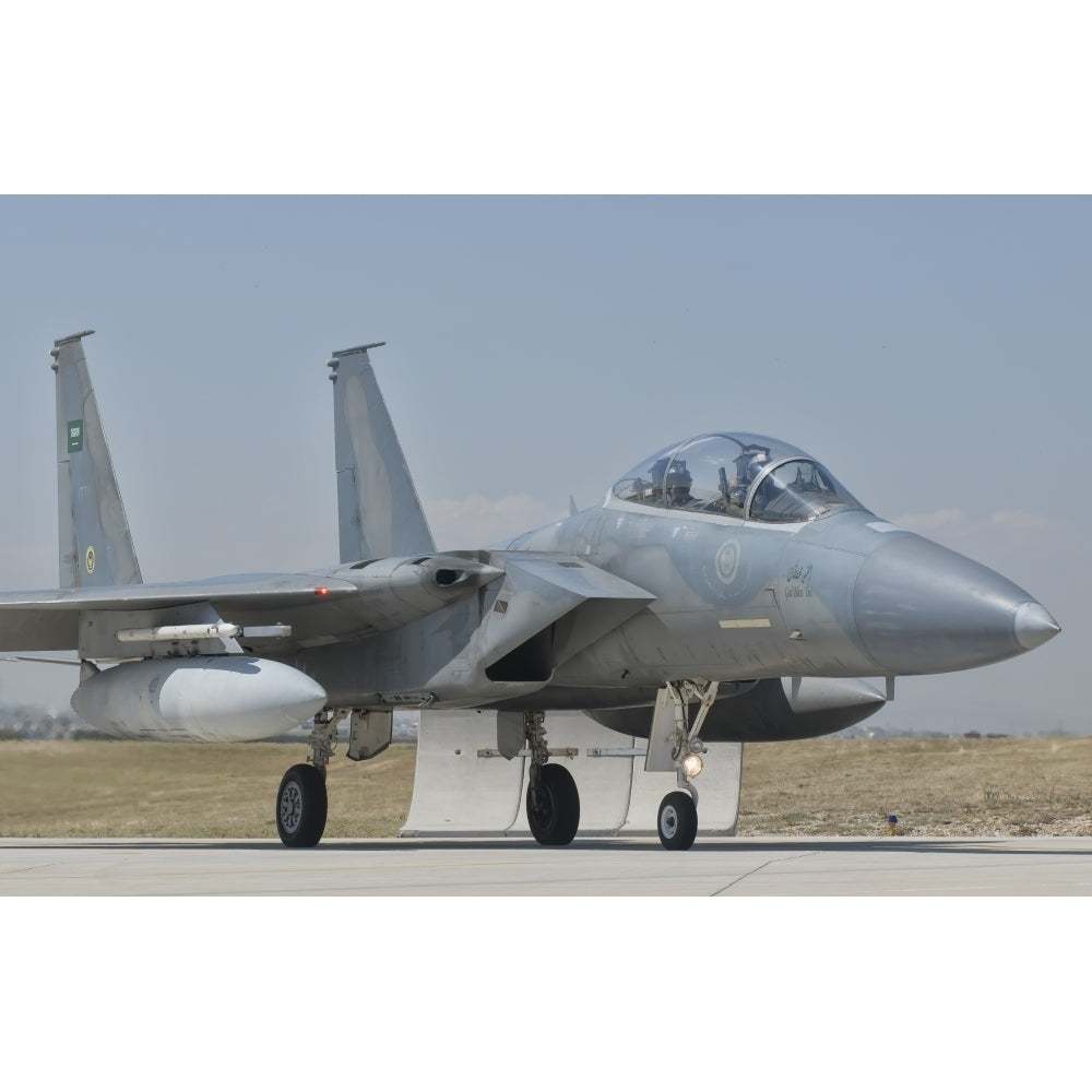 A Royal Saudi Air Force F-15 at Albacete Air Base Spain Poster Print Image 2