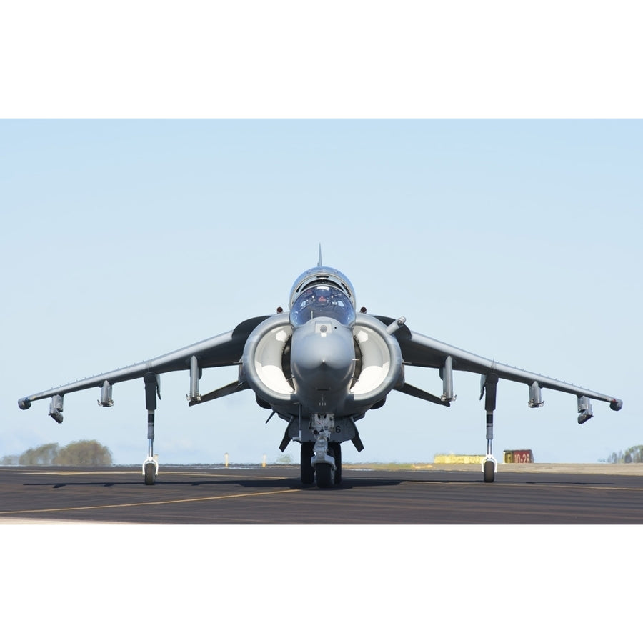 Spanish Navy AV-8B Harrier at Rota Naval Air Station Spain. Poster Print by Giovanni Colla/Stocktrek Images Image 1