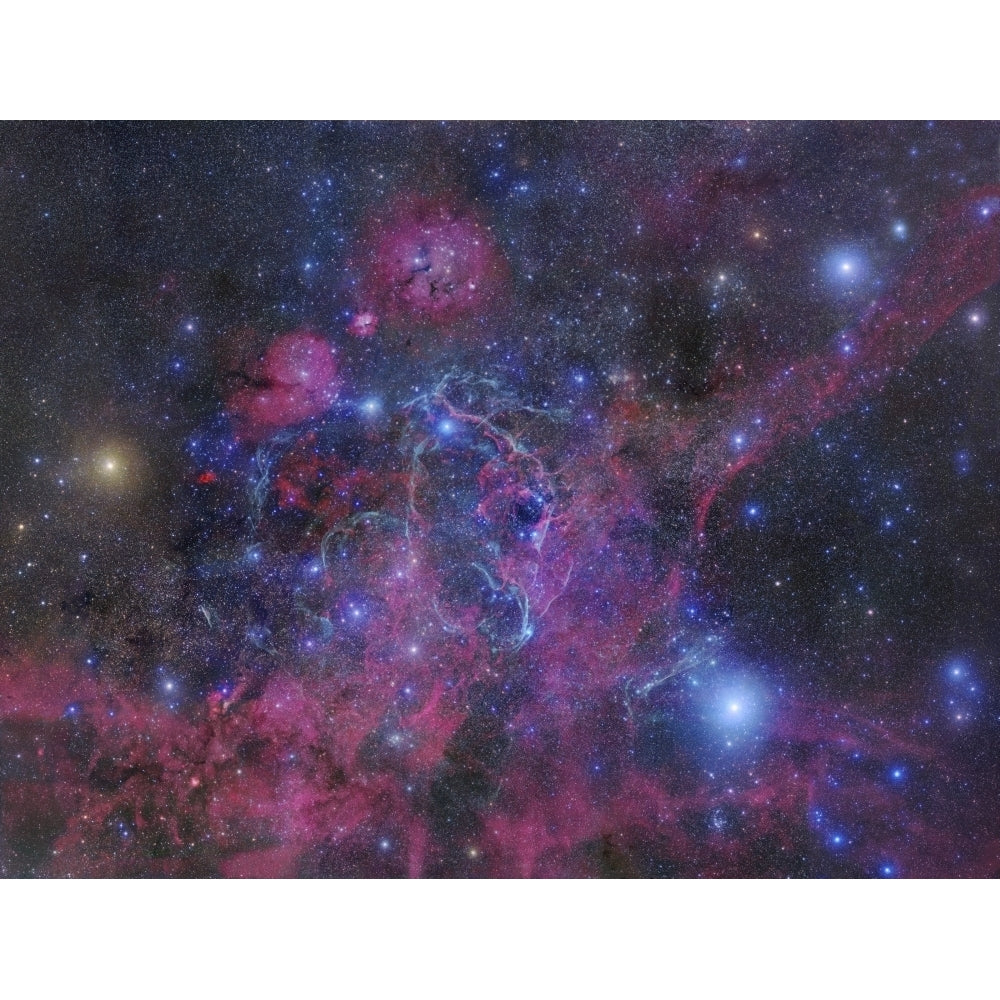 The Vela supernova remnant Poster Print Image 1